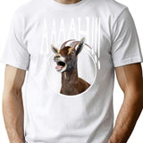 Ahhh Screaming Goat Gift Funny Goat Lover Screaming Goat Gear T-Shirt - White