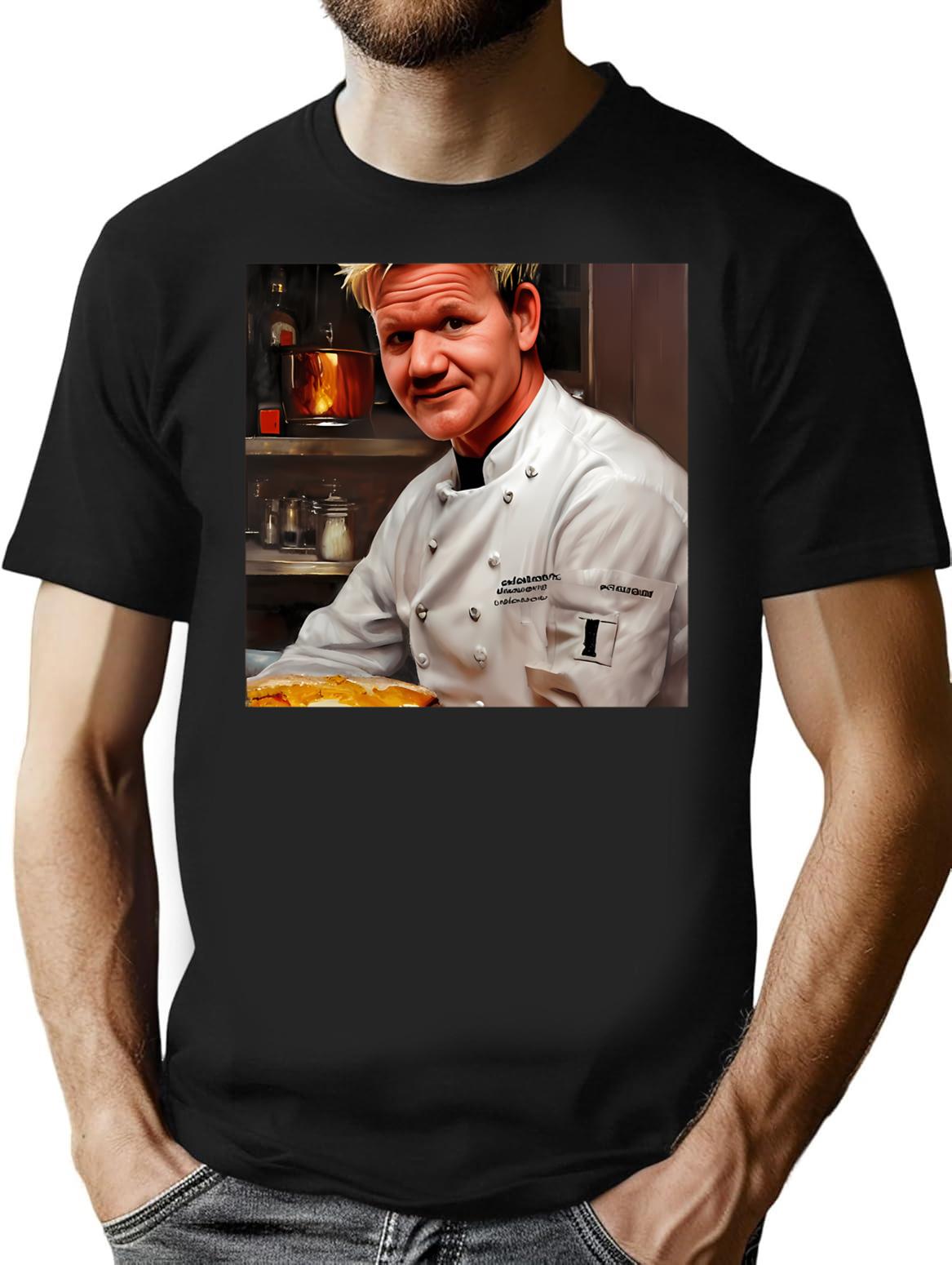Ai Generated Art Chef Ramsay_s Vintage Kitchen T-Shirt - Black