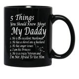 Ain T No Veteran Daddy Black Coffee Mug - Black
