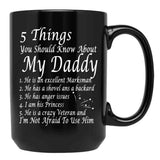 Ain T No Veteran Daddy Black Coffee Mug - Black