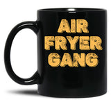 Air Fryer Gang Black Coffee Mug, Gift Coffee Mug