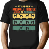 Airedale Terrier Funny Guide To Traning T-Shirt - Black