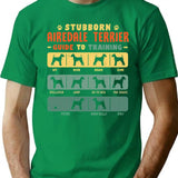Airedale Terrier Funny Guide To Traning T-Shirt - Green