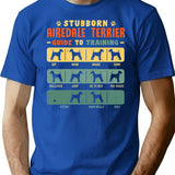 Airedale Terrier Funny Guide To Traning T-Shirt - Blue