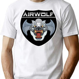 Airwolf Inspired By Airwolf Classic T-Shirt - Retro Graphic Tee for Men & Women - White