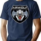 Airwolf Inspired By Airwolf Classic T-Shirt - Retro Graphic Tee for Men & Women - Navy