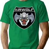 Airwolf Inspired By Airwolf Classic T-Shirt - Retro Graphic Tee for Men & Women - Green
