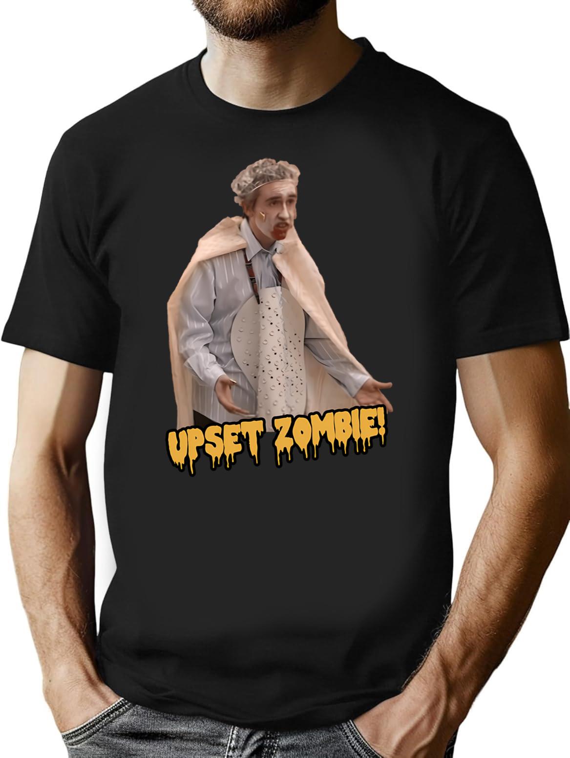 Alan Partridge - Upset Zombie Funny T-Shirt - Black