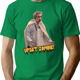 Alan Partridge - Upset Zombie Funny T-Shirt - Green