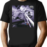 Album Cover T-Shirt - Retro Graphic Tee for Men & Women - Black