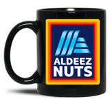 Aldeez Nuts Black Coffee Mug, Gift Coffee Mug