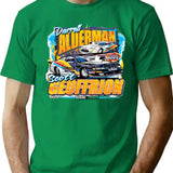 Alderman And Geoffrion. T-Shirt - Retro Graphic Tee for Men & Women - Green