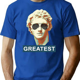 Alexander The Great(est) Ancient Icon Modern Attitude T-Shirt - Blue