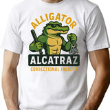 Alligator Alcatraz Correctional Facility Prison Guard Mascot T-Shirt - White
