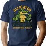 Alligator Alcatraz Correctional Facility Prison Guard Mascot T-Shirt - Navy