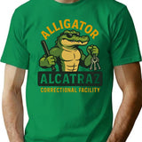 Alligator Alcatraz Correctional Facility Prison Guard Mascot T-Shirt - Green