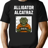 Alligator Alcatraz Gator Prisioner Orange (1) Black T-Shirt - Black