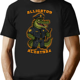 Alligator Alcatraz Prison Guard Black T-Shirt - Black