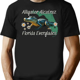 Alligator Alcatraz (11) Black T-Shirt - Black
