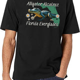 Alligator Alcatraz (11) Black T-Shirt