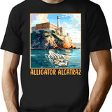 Alligator Alcatraz (25) Black T-Shirt - Black