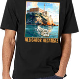 Alligator Alcatraz (25) Black T-Shirt