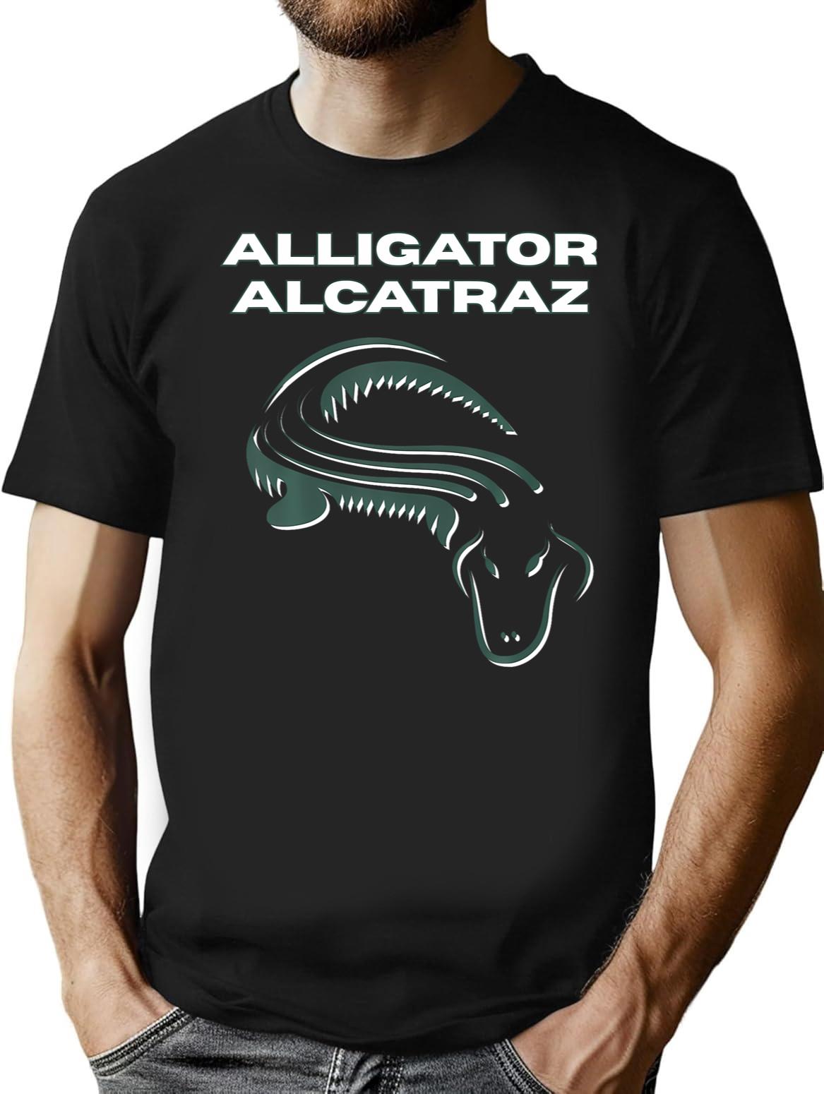 Alligator Alcatraz (26) Black T-Shirt - Black