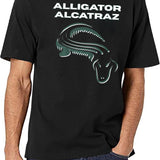 Alligator Alcatraz (26) Black T-Shirt