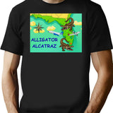 Alligator Alcatraz (6) Black T-Shirt - Black