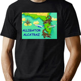 Alligator Alcatraz (6) Black T-Shirt