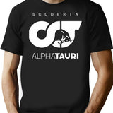 Alphatauri Logo Essential T-Shirt - Retro Graphic Tee for Men & Women - Black