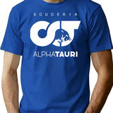 Alphatauri Logo Essential T-Shirt - Retro Graphic Tee for Men & Women - Blue