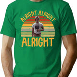 Alright Alright Alright Vintage 70s 80s 90s T-Shirt - Green