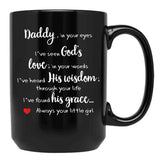 Always Your Little Girl Black Coffee Mug - Black