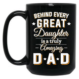 Amazing Dad Wonderful Lovely Quote Mug Black Coffee Mug