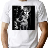 Amazing Guitarist 80s T-Shirt - Retro Graphic Tee for Men & Women - White