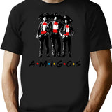Amigos - Vintage Three Amigos T-Shirt - Retro Graphic Casual Tee - Black