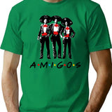 Amigos - Vintage Three Amigos T-Shirt - Retro Graphic Casual Tee - Green