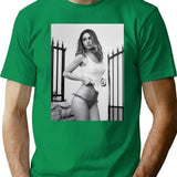Ana De Armas Pwa T-Shirt - Retro Graphic Tee for Men & Women - Green