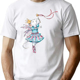 Angelina Ballerina T-Shirt - Retro Graphic Tee for Men & Women - White