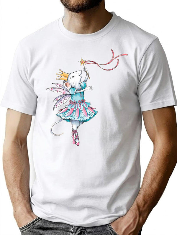 Angelina Ballerina T-Shirt - Retro Graphic Tee for Men & Women - White