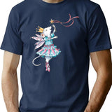 Angelina Ballerina T-Shirt - Retro Graphic Tee for Men & Women - Navy