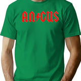 Angus Rock Roll T-Shirt - Retro Graphic Tee for Men & Women - Green