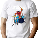 Animal Drum - Funny Drums Drumming T-Shirt - White