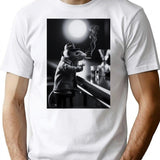 Animal Instinct - Mouse Noir T-Shirt - Retro Graphic Tee for Men & Women - White