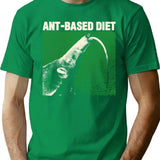 Ant-based Diet Anteater T-Shirt - Retro Graphic Tee for Men & Women - Green