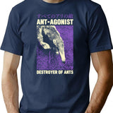 Antagonist Anteater Japanese T-Shirt - Retro Graphic Tee for Men & Women - Navy