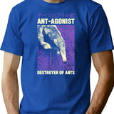 Antagonist Anteater Japanese T-Shirt - Retro Graphic Tee for Men & Women - Blue