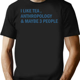 Anthropolgy T-Shirt - Retro Graphic Tee for Men & Women - Black