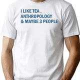 Anthropolgy T-Shirt - Retro Graphic Tee for Men & Women - White